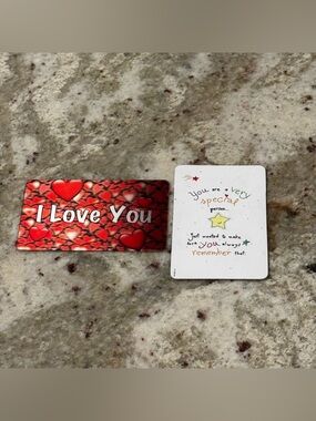 I Love You Heart Card Set
